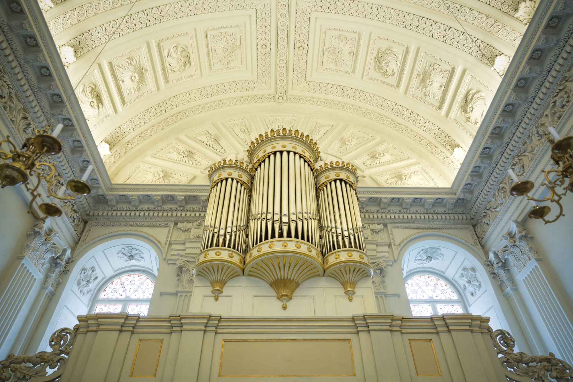 Detailaufnahme Innenbereich Decke Schlosskirche Köpenick